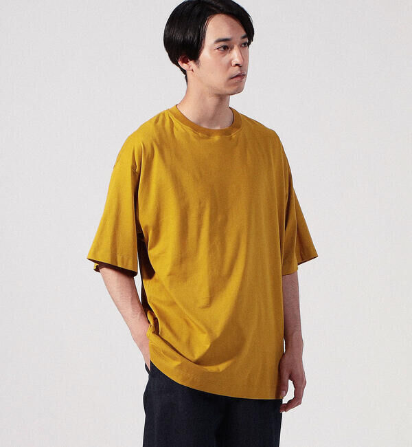 CABaN「CABaN コットン ドロップショルダークルーネックプルオーバー」|Tシャツ・カットソー|