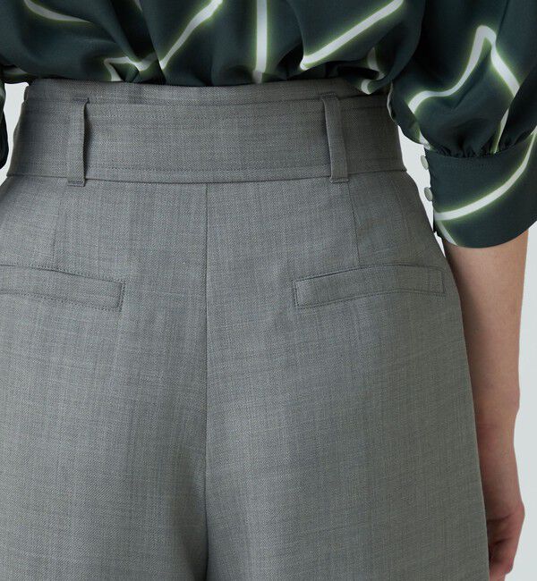 Ballsey「ライトカルゼ ベルテッドパンツ」|スラックス|
