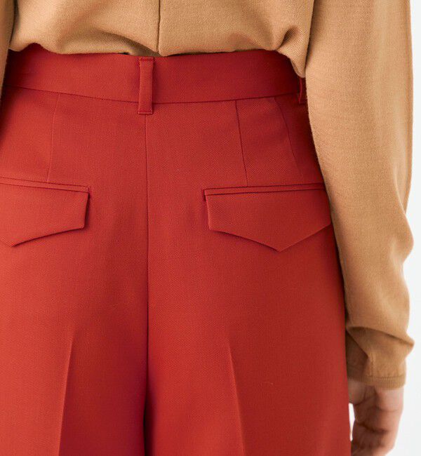 Ballsey「バラシアストレッチ 2タックワイドパンツ」|スラックス|