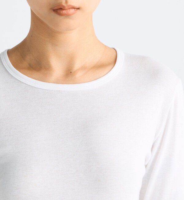 Edition「コットンシルクフライス クルーネックトップ」|Tシャツ・カットソー|