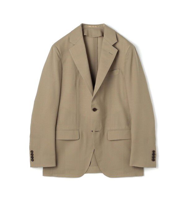 TOMORROWLAND MENS「Super120'sウールポリエステル シングルブレステッド2Bジャケット」|テーラードジャケット|45 ベージュ