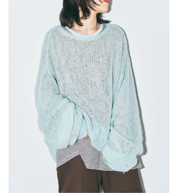  「《追加》AZE PULLOVER 2：ニット」|ニット・セーター|サックスブルー