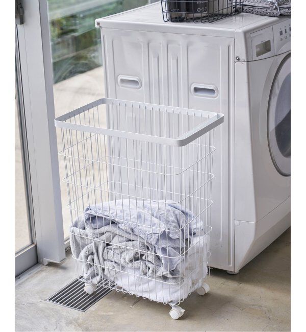 journal standard Furniture「《WEB限定》【tower/タワー】 ランドリーバスケット キャスター付き」|トイレタリー・ランドリーグッズ|ホワイト