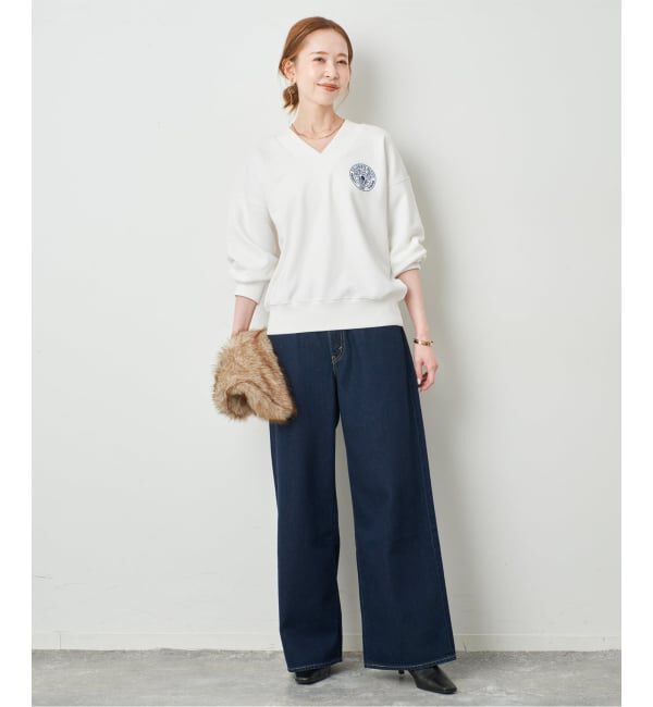 SLOBE IENA「《予約》COLLEGIATE PACIFIC SLOBE別注 Vネックスウェット」|スウェット・ジャージ|