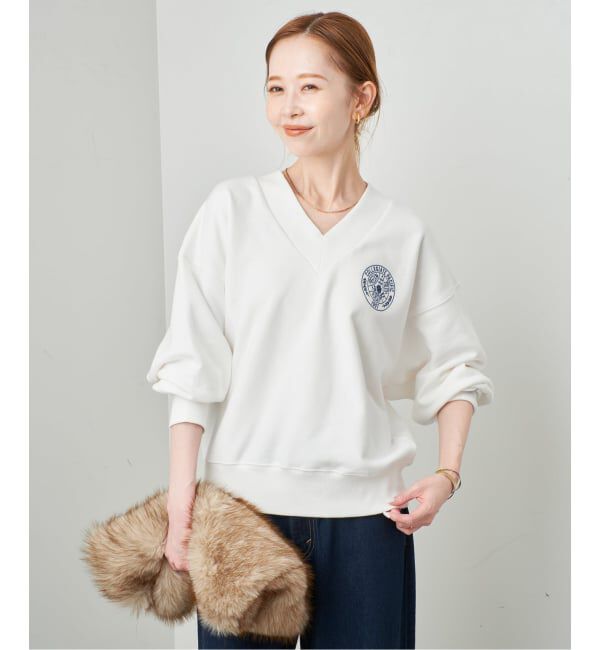SLOBE IENA「《予約》COLLEGIATE PACIFIC SLOBE別注 Vネックスウェット」|スウェット・ジャージ|