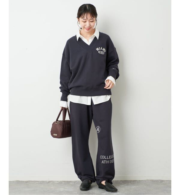 SLOBE IENA「《予約》COLLEGIATE PACIFIC SLOBE別注 Vネックスウェット」|スウェット・ジャージ|