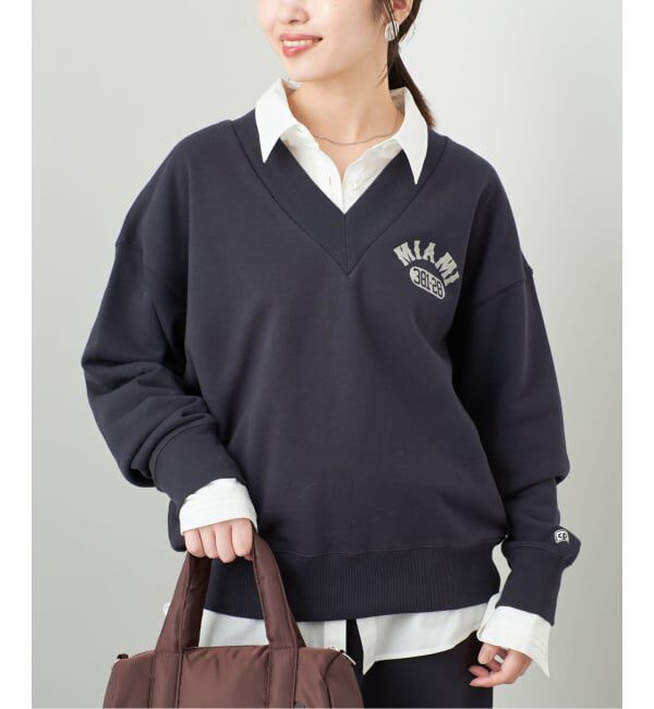 SLOBE IENA「《予約》COLLEGIATE PACIFIC SLOBE別注 Vネックスウェット」|スウェット・ジャージ|