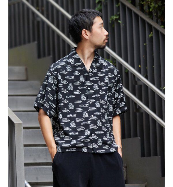 Paris Saint-Germain「【隈 研吾 &times; Paris Saint-Germain】グラフィックプリント オープンカラーシャツ」|シャツ・ブラウス|