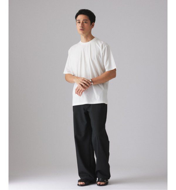 EDIFICE「E. SILK MIX JQ NECK Tシャツ」|Tシャツ・カットソー|