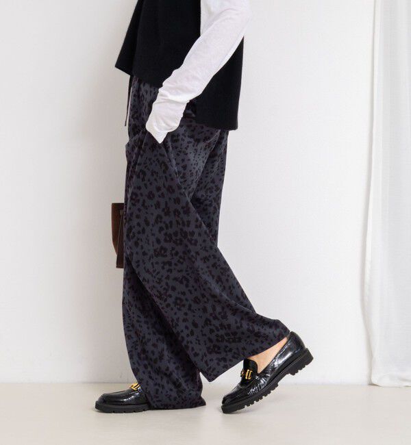 NOLLEY'S「ウォッシャブルレオパードプリントパンツ」|その他|
