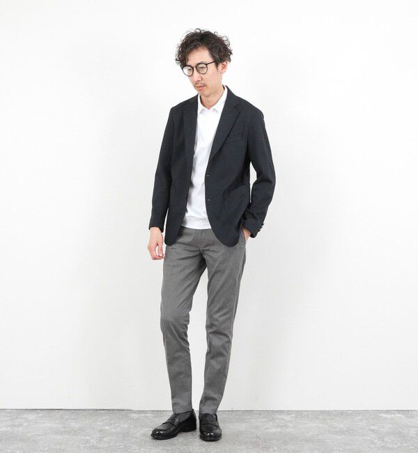 NOLLEY'S goodman「《ビジカジ対応》綿麻COOLMAX スリムフィットパンツ 26SS」|チノ|