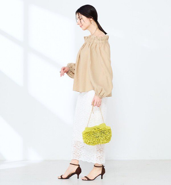 NOLLEY'S sophi「ウォッシャブルシアーシルクワッシャーオフショルブラウス」|シャツ・ブラウス|