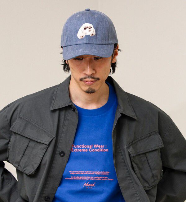 GLOSTER「【カラー追加して再登場】WASHED DOG embroidery CAP」|キャップ・キャスケット|