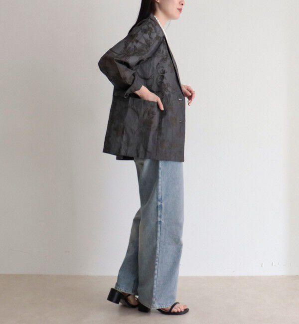 fredy emue「【MADE IN INDIA】シアー刺繍ジャケット」|テーラードジャケット|
