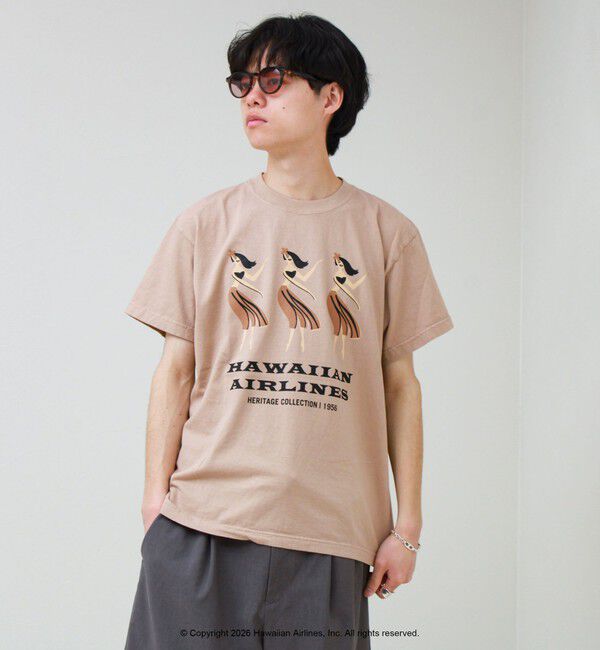 GLOSTER「【GOOD ROCK SPEED】HAWAIIAN AIRLINE ロゴTシャツ」|Tシャツ・カットソー|
