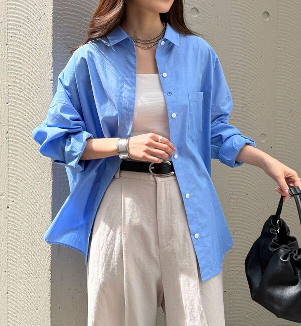 fredy emue「汗染み軽減加工COTTONオーバーシャツ」|シャツ・ブラウス|