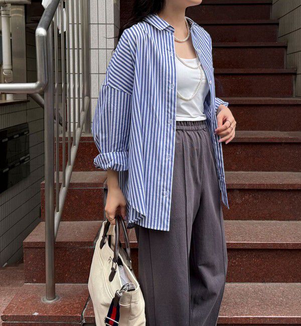 fredy emue「汗染み軽減加工COTTONオーバーシャツ」|シャツ・ブラウス|