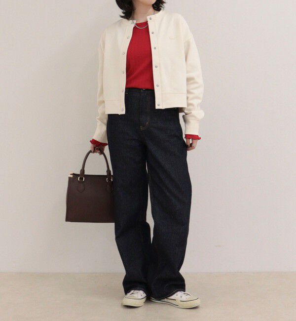 fredy emue「【LACOSTE/ラコステ】ショート丈ダブルフェイスカーディガン」|カーディガン|