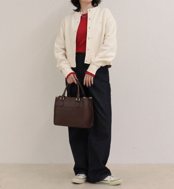 fredy emue「【LACOSTE/ラコステ】ショート丈ダブルフェイスカーディガン」|カーディガン|