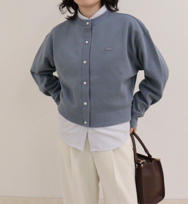 fredy emue「【LACOSTE/ラコステ】ショート丈ダブルフェイスカーディガン」|カーディガン|