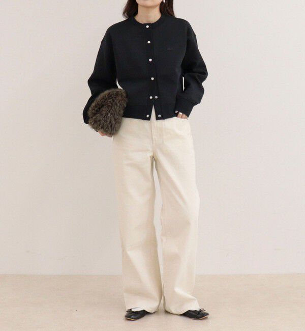 fredy emue「【LACOSTE/ラコステ】ショート丈ダブルフェイスカーディガン」|カーディガン|