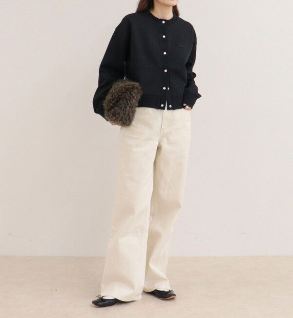 fredy emue「【LACOSTE/ラコステ】ショート丈ダブルフェイスカーディガン」|カーディガン|