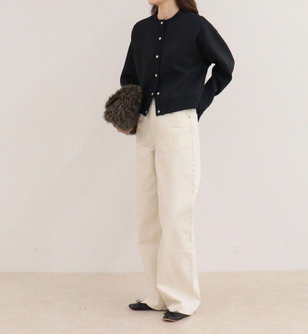 fredy emue「【LACOSTE/ラコステ】ショート丈ダブルフェイスカーディガン」|カーディガン|