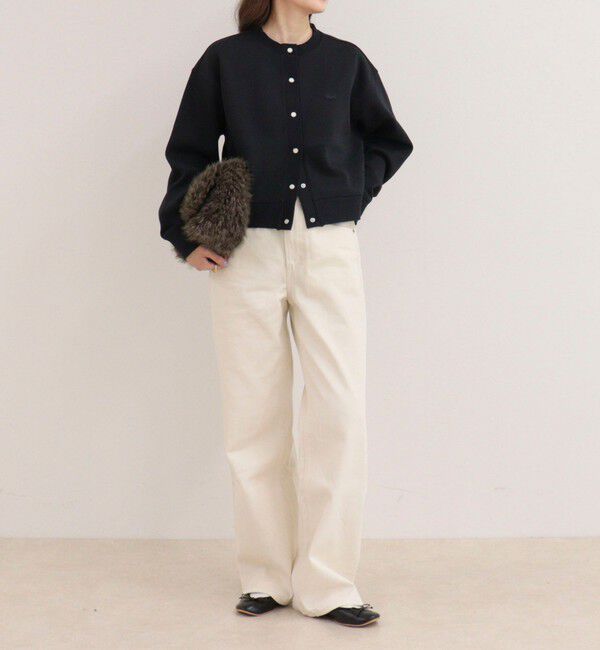 fredy emue「【LACOSTE/ラコステ】ショート丈ダブルフェイスカーディガン」|カーディガン|