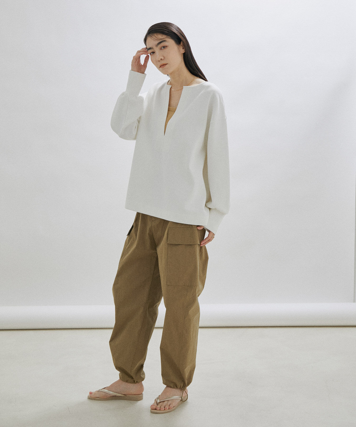 SALON adam et rope'「【オーガニックコットン】パッド付きチューブトップ-CreamyCotton /クリーミーコットン-」|チューブトップ|