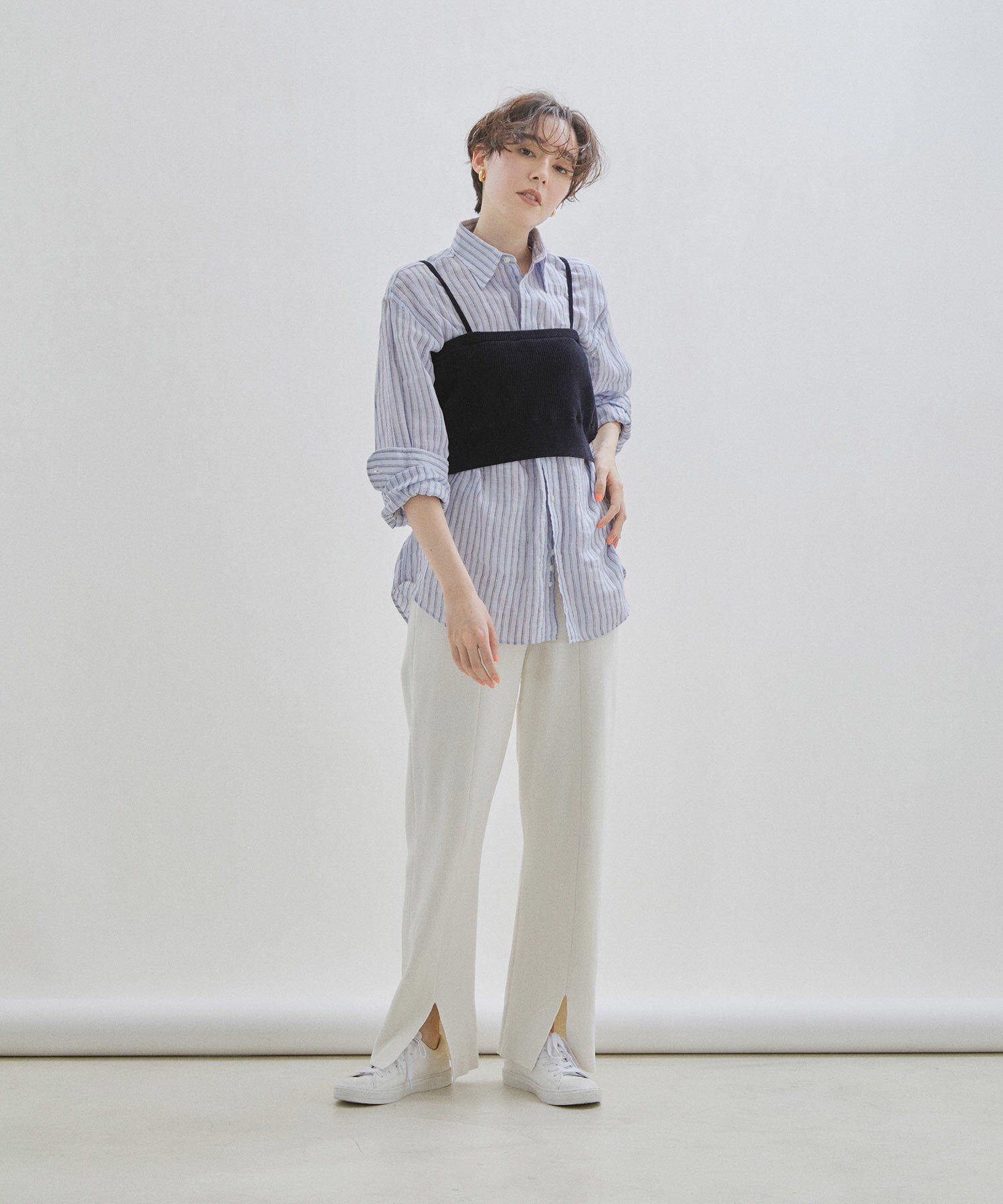 SALON adam et rope'「【オーガニックコットン】パッド付きチューブトップ-CreamyCotton /クリーミーコットン-」|チューブトップ|