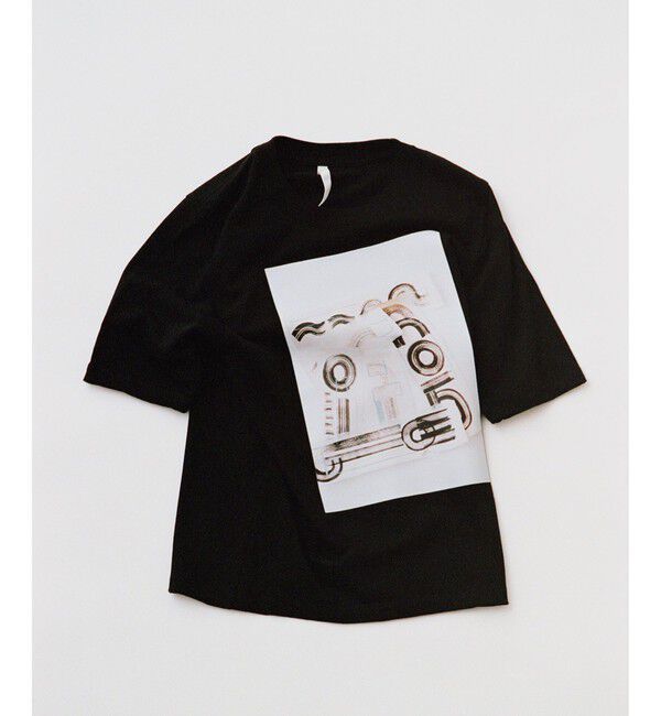 SALON adam et rope'「【Lee Izumida by SALON】プリントコンパクトT」|Tシャツ・カットソー|ブラック(01)