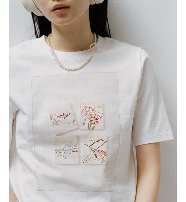SALON adam et rope'「【Lee Izumida by SALON】プリントコンパクトT」|Tシャツ・カットソー|ホワイト系(11)