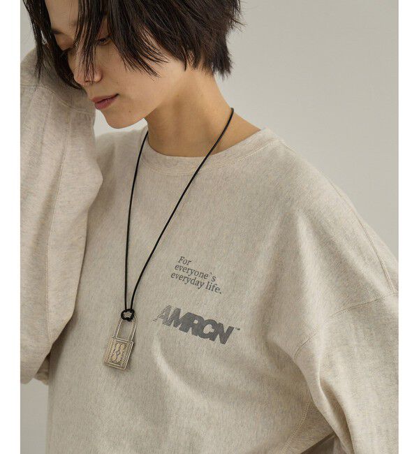SALON adam et rope'「【Americana（アメリカーナ）】リバースウィーブ L/S T ／ロングスリーブTシャツ」|Tシャツ・カットソー|