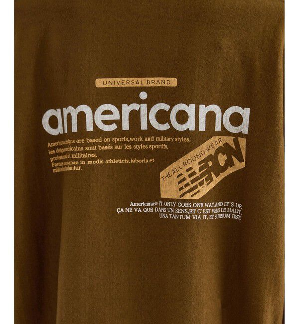 SALON adam et rope'「【Americana（アメリカーナ）】リバースウィーブ L/S T ／ロングスリーブTシャツ」|Tシャツ・カットソー|