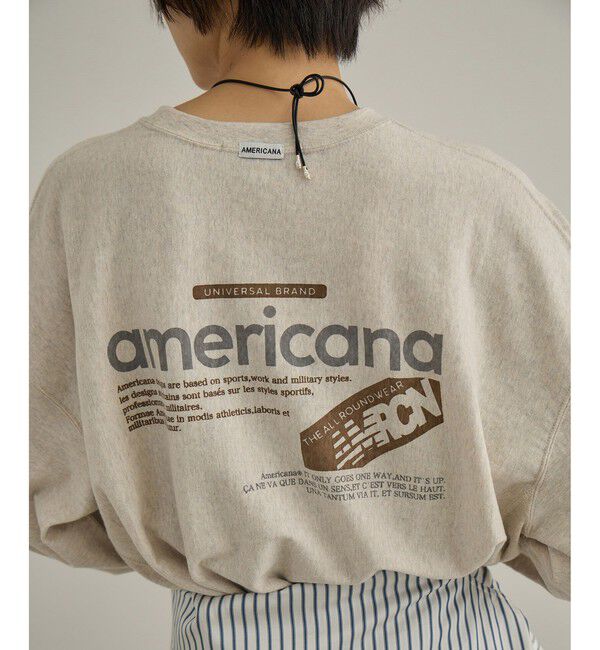 SALON adam et rope'「【Americana（アメリカーナ）】リバースウィーブ L/S T ／ロングスリーブTシャツ」|Tシャツ・カットソー|