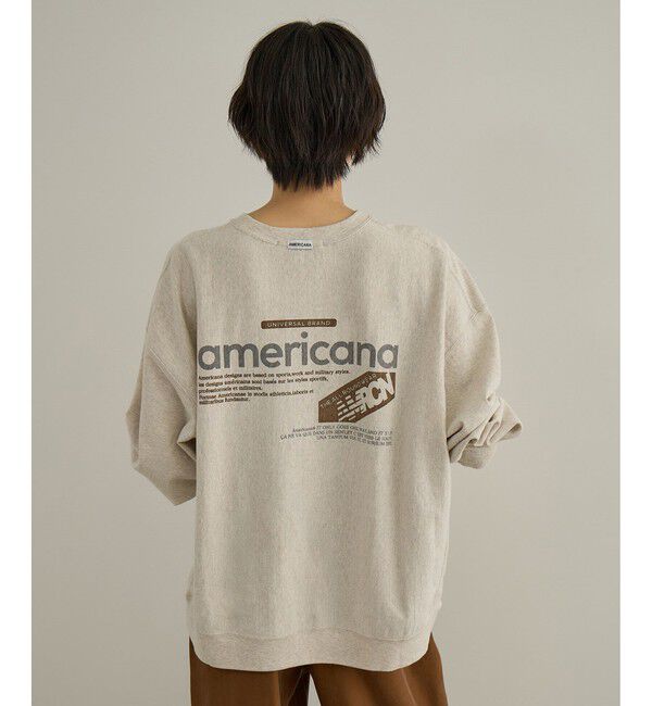 SALON adam et rope'「【Americana（アメリカーナ）】リバースウィーブ L/S T ／ロングスリーブTシャツ」|Tシャツ・カットソー|