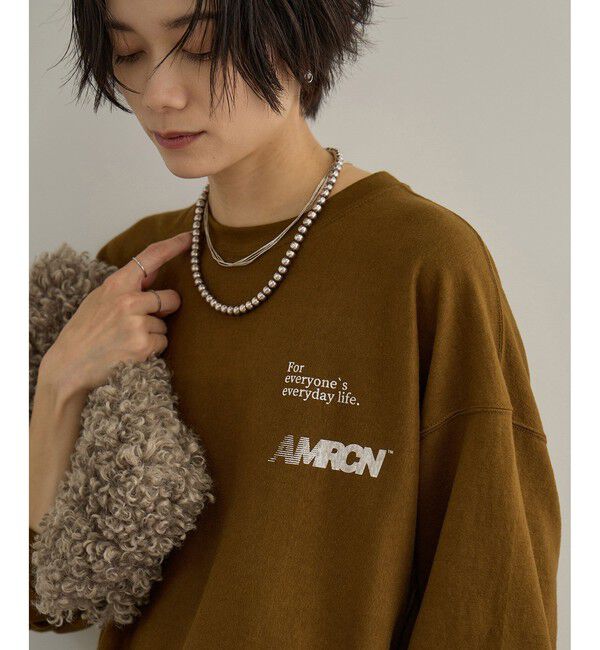 SALON adam et rope'「【Americana（アメリカーナ）】リバースウィーブ L/S T ／ロングスリーブTシャツ」|Tシャツ・カットソー|