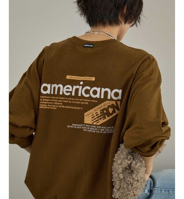 SALON adam et rope'「【Americana（アメリカーナ）】リバースウィーブ L/S T ／ロングスリーブTシャツ」|Tシャツ・カットソー|