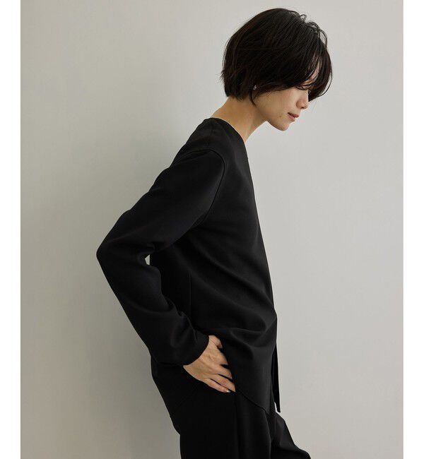 SALON adam et rope'「ダブルクロス プルオーバーブラウス 2 / セットアップ対応・イージーケア」|Tシャツ・カットソー|