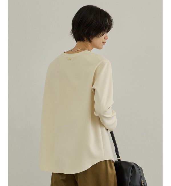 SALON adam et rope'「ダブルクロス プルオーバーブラウス 2 / セットアップ対応・イージーケア」|Tシャツ・カットソー|