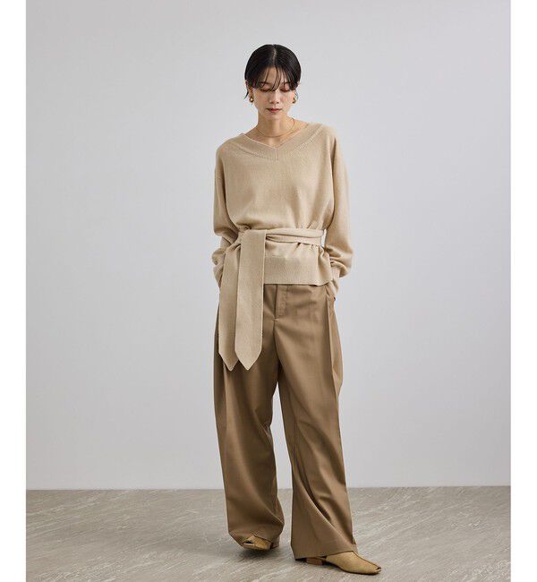 SALON adam et rope'「WOOL/CASH ウールカシミヤVネックプルオーバー」|ニット・セーター|