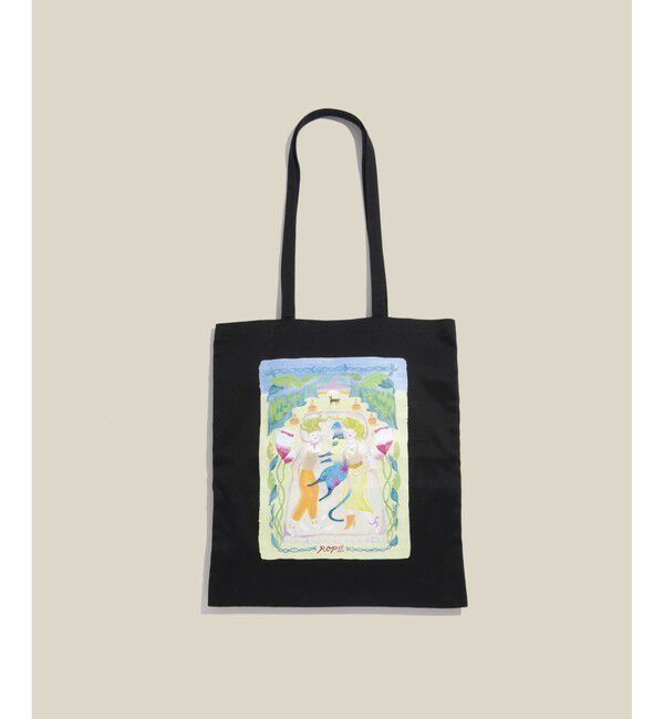 ROPE「【Kei Nagayama for ROPE'】イラスト入りトートバッグ【A4対応】」|トートバッグ|