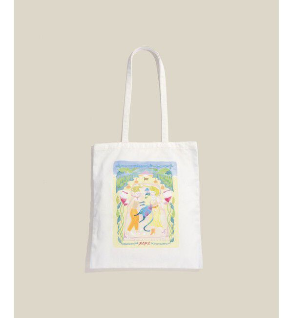 ROPE「【Kei Nagayama for ROPE'】イラスト入りトートバッグ【A4対応】」|トートバッグ|