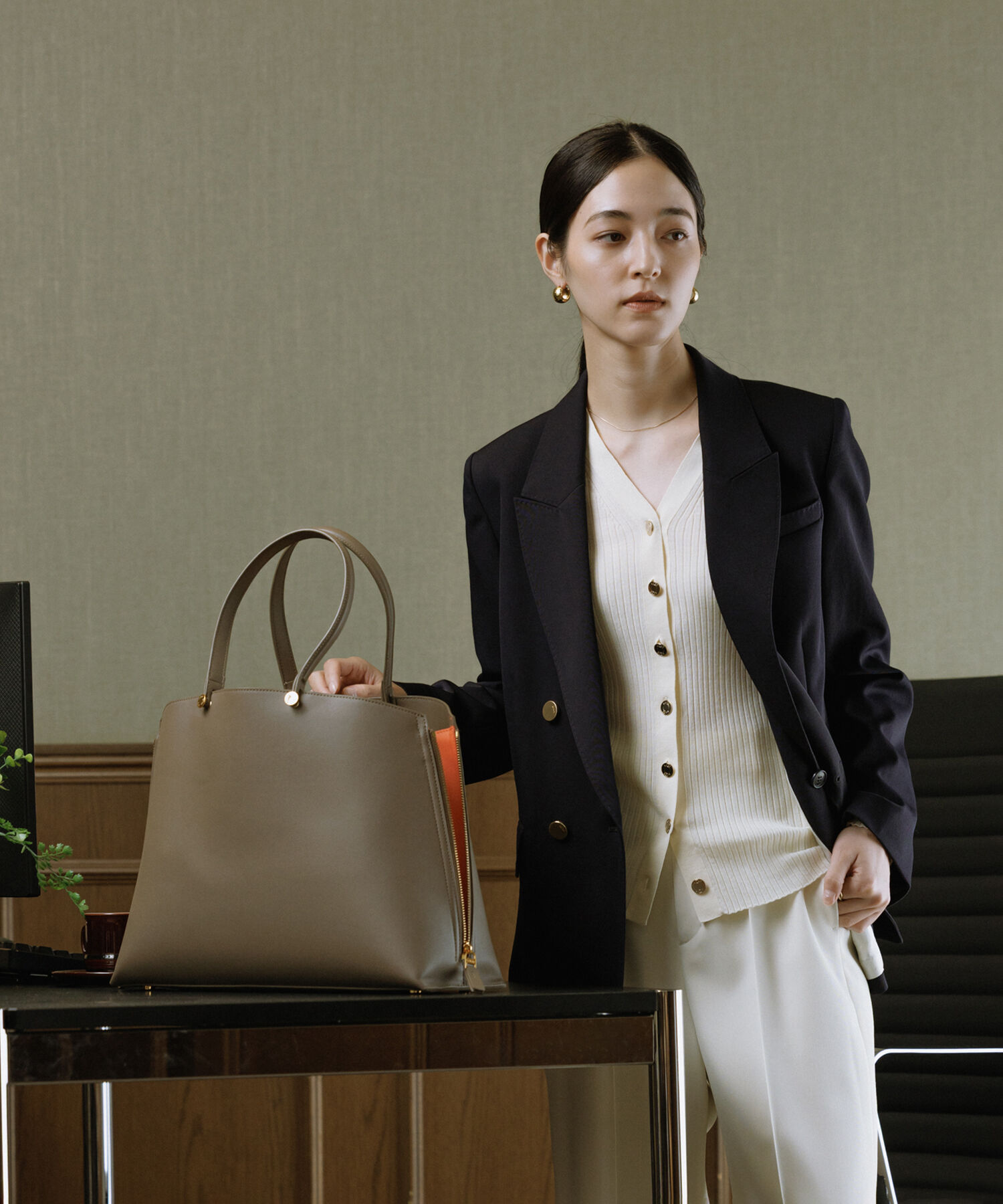 ROPE「【E'POR】【WEB限定】Y BAG Medium+/A4対応・通勤・26AW」|トートバッグ|