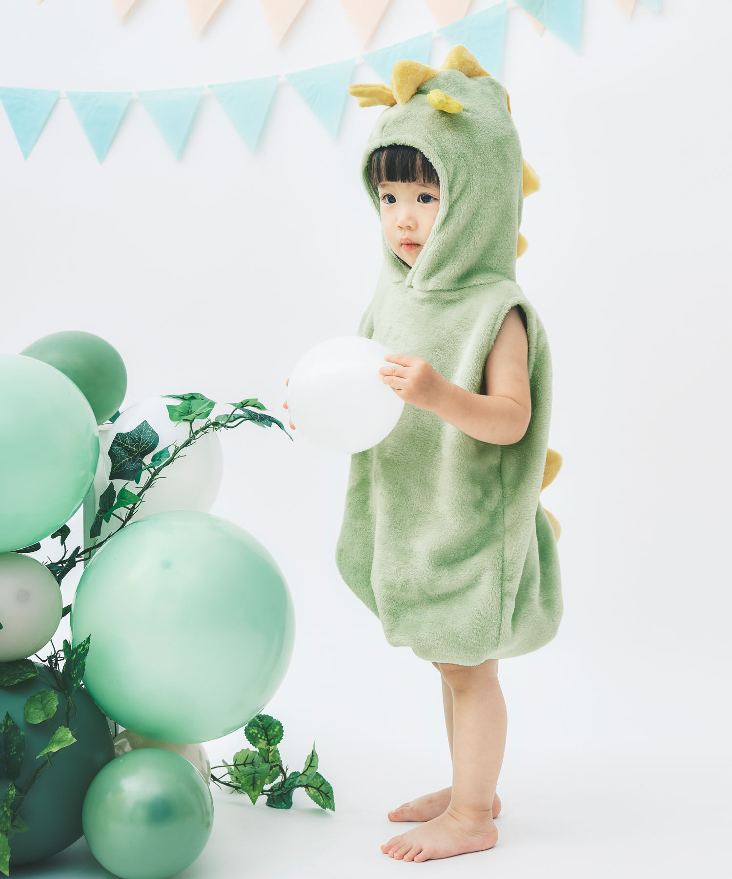 ROPE PICNIC PASSAGE「【BABY】辰ロンパース」|ロンパース|ライトグリーン(33)