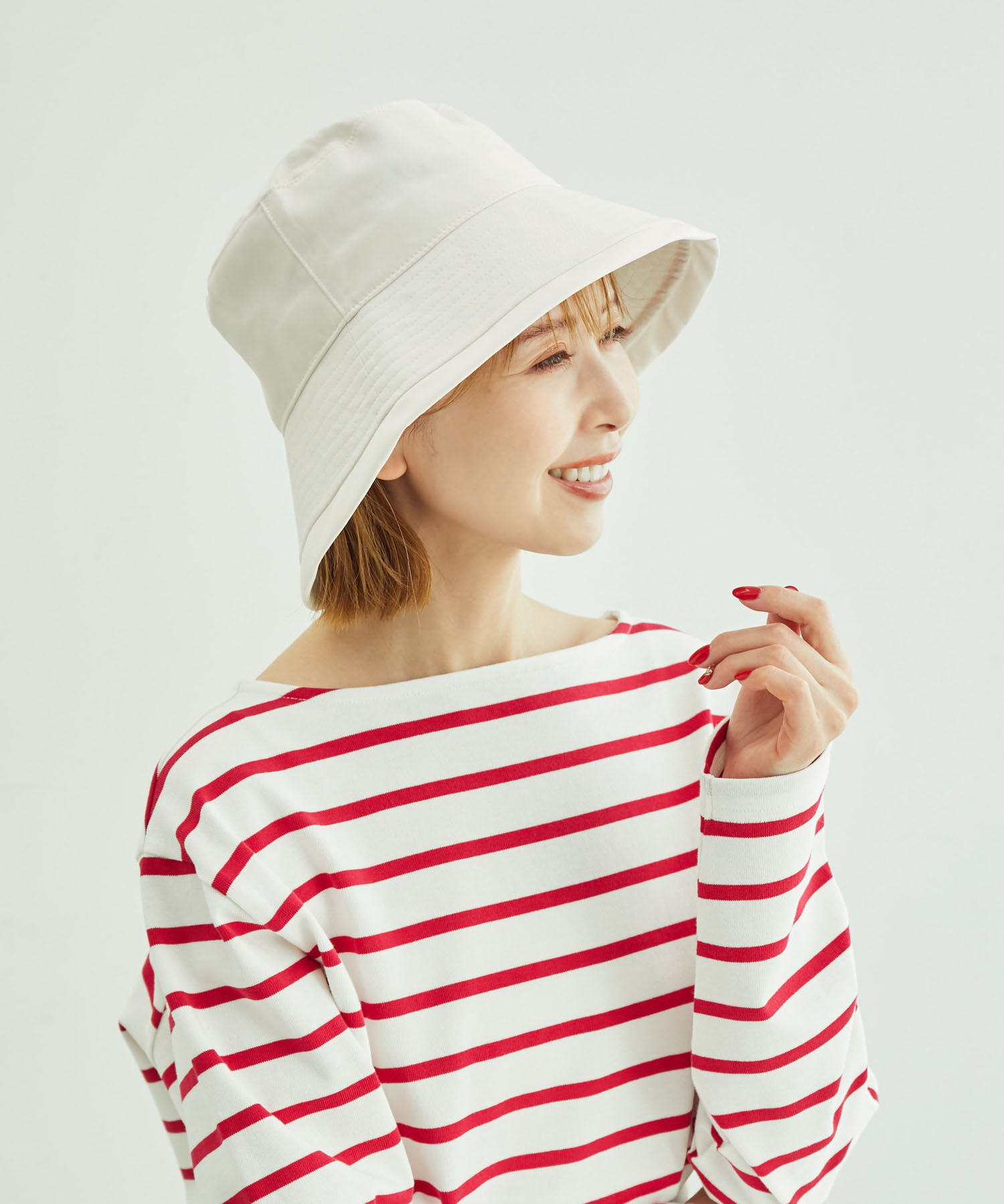 ROPE PICNIC PASSAGE「ロゴ刺繍バケットハット/撥水加工」|ハット|キナリ(16)