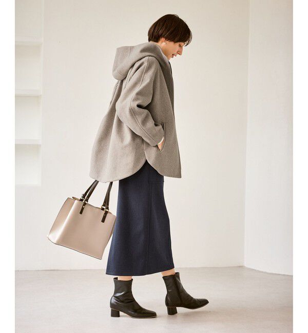 Rope&rsquo;Picnic「【新色追加】ジャージーメルトンシリーズ ジップアップフーデッドコート/無地・チェック/リンクコーデ」|その他|