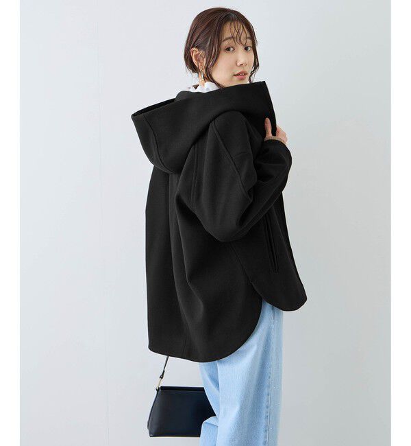 Rope&rsquo;Picnic「【新色追加】ジャージーメルトンシリーズ ジップアップフーデッドコート/無地・チェック/リンクコーデ」|その他|