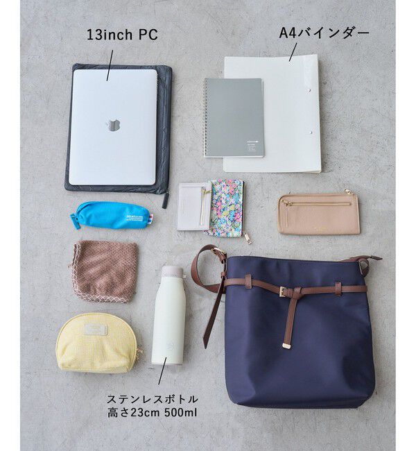 ROPE PICNIC PASSAGE「me fit BAG ベルトデザインナイロンコンビバッグ/撥水・軽量・2個セット」|ショルダー・メッセンジャー|