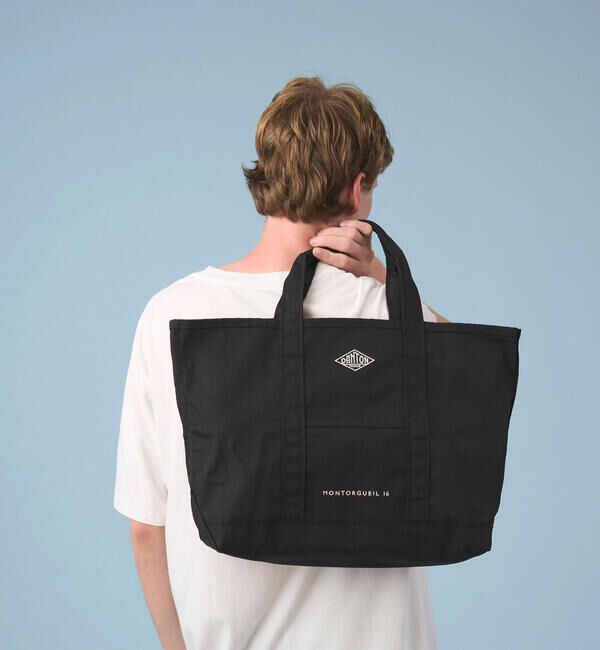 DANTON「DANTON | キャンバス マルシェバッグ MONTORGUEIL UNISEX」|トートバッグ|BLACK